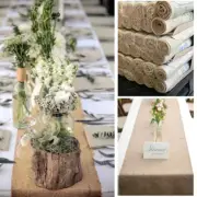 Rustic Hessian Burlap Table Runner 2m Jute Natural Christmas Wedding Table