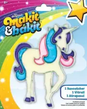 DMG DIY Makit & Bakit Unicorn Horse Stained Glass Suncatcher Kit Kids