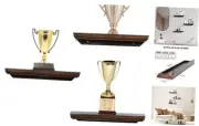 Picture ledge shelf, Small floating shelves with lip Set of 3,15" Nursery Book
