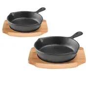 Pyrolux Pyrocast Skillet with Maple Tray - 13.5cm