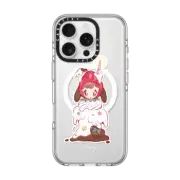 iPhone 16 Pro Clear Case MagSafe Compatible shortcake puppy