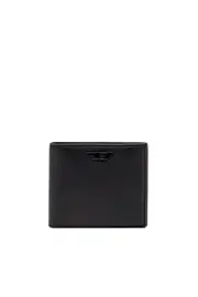 [Diesel] Diesel - Nappa leather bi-fold wallet - Small Wallets - Man - Black UNI Black
