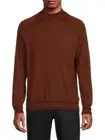 HUGO Favino Virgin Wool Blend Sweater Men's XXL Brown Crew Neck Pullover L/S