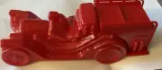 Vintage Red Fire Fighter Truck Bottle. Avon Wild Country After Shave 6 Oz Full