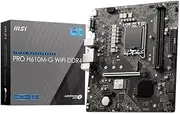 MSI PRO H610M-G WiFi DDR4 Intel LGA 1700 M-ATX Motherboard