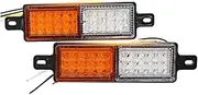 Tuperoymse 2Pcs 12V 30 LED Car Truck Bull Bar Light Bullbar Front Bumper Light Front Indicator Park Lamp Signal Bulb Trailer