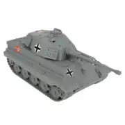 BMC WWII Gray German King Tiger Toy Tank 1:32 Scale for 54mm Army Men Soldier...