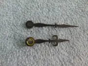 OLD ANTIQUE PAIR OF ANSONIA MANTLE SHELF CLOCK HANDS PARTS