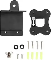 Wireless Speaker Wall Mount Bracket Thickened Metal Stable Space Saving Speaker Accessory for Era 300 Wireless Speakers Premium 3mm Thick Metal Material 110x90mm Base Size (黒)