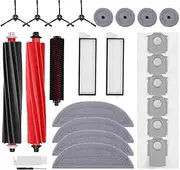 [VIEWALL] S8 Max V Accessories Kit Compatible with Roborock S8 Max/MaxV Ultra Robot Vacuum, 1 Set Main Brush, 1 Rolling Brush, 2 HEPA Filter, 4 Side Brush, 4 Mop Cloth + Edge Mop Cloth, 6 Dust Bag