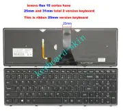 New for IBM Lenovo Flex15 FLEX15AP-IFI laptop 25mm ribbon US Keyboard backlit