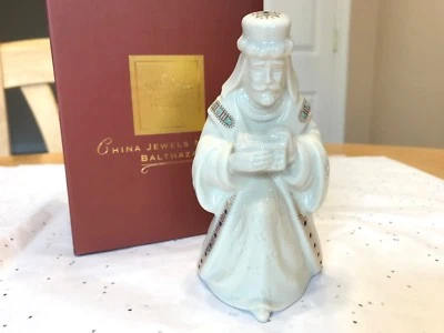 LENOX CHINA JEWELS NATIVITY BALTHAZAR NIB KING RED BOX