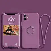 Silicone Magnetic Ring Stand Protective Case for iPhone 11 12 13 Pro XS Max XR XS X 8 7 6s Plus Soft Stand Finger Stand Protective Case
