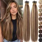 NANO RING 100% Remy Human Hair Extensions Loop Micro Nano Beads Thick 200G Brown