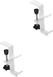 UTHCLO 2pcs Desk Bag Hook Headphone Hook Bag Hanger Purses Backpack Hanger Purse Holder for Table Hanger for Storage Coat Hanger Backpack Purse Hangers White Aluminum Alloy