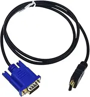 Reland Sun Male to VGA HD-15 Male 15Pin Video Adapter Cord Extension Cable (1m)