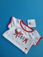 BUILD A BEAR Dash Hound Dog Ho Ho Ho Christmas Fun T Shirt