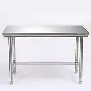 MTSYXYM Stainless Steel Kitchen Prep,Work Table Commercial Worktable Workstation,Heavy Duty Work Bench for Commercial and Home,Brushed Process, Greater Stability, Adjustable feet.