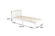 Glebe Pine Wood Bed