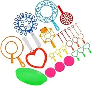 ERINGOGO 26Pcs Blowing Bubble Tools for Bubble Maker for Outdoor Fun for Parks Playgrounds and Family Gatherings Random Colors
