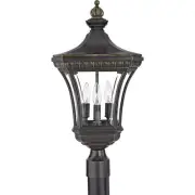 Devon - 3 Light Medium Post Lantern - 23 Inches high Outdoor Lantern Quoizel