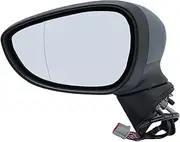 8 Wire Rearview Mirror Assembly Compatible For Ford Fiesta MK7 2013 2014 2015 2016 2017 With Folding Primer Side Mirrors Car Accessories(1pc left)