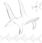 KAILIKETIY 10pcs Clear Display Stands for Minerals Gemstones Collectibles Elegant Support Base for Home Office Art Classes and Bookstores for Rocks Crystals and Geodes
