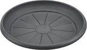 scheurich Metallic Grey Plastic Coaster 30cm Diameter 4.7cm High,57707