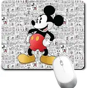 Mouse Pad Disney Mickey Mousepad Non-Slip Rubber Funny Cute Mat for Gaming and Gift