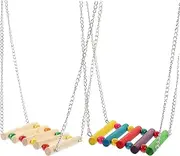 HYTROVE 2Pcs Bird Stand Racks for Parrots Fun Bird Training Accessory for Bird Cages Enhance Playtime Standing Skills Parrot Perch Plaything