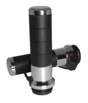 Koso Titan-X Heated Grips AX068M10 Chrome