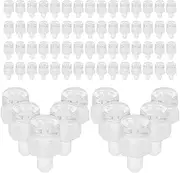 BESTOYARD Acrylic Screw and Nut Assortment 100pcs Hardware Kit Server Rack Screws Nut Bolt Set Easy Install Fasteners