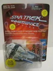PLAYMATES STAR TREK INNERSPACE SERIES EXCELSIOR CLASS STARSHIP MINI PLAYSET *MOC