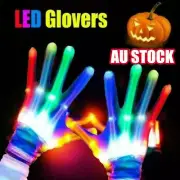 Flash House LED Gloves Flashing Finger Light Up Rave Doof Glow In the Dark FZ