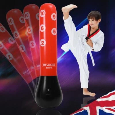 Inflatable Boxing Punching Bag Safe Free-Stand Boxer Target Bag Sports Equipment