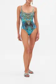 SCOOP NECK ONE PIECE AZURE ALLURE