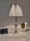 New Crystal Base Table Lamp with Silk Thread Around Lamp Shade