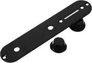TOGEVAL 1 Set Guitar Volume Control Plate with Potentiometer Caps Easy to Install Durable Volume Knobs for Electric Guitars Enhance Sound Control and Playing Experience