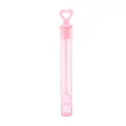 50pcs Mini Bubble Wands For Kids Heart Shaped Pink Bubble Sticks Party Favors