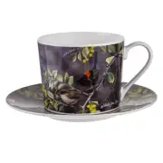 Ashdene Australian Wrens Cup and Saucer Set Wattle Dance