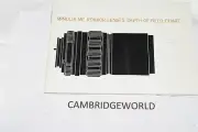 MINOLTA MC ROKKOR LENSES DEPTH OF FIELD TABLES MANUAL GUIDE BOOK ORIGINAL