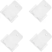 Tofficu 4pcs Card Stands for Wall Mount Display Stand for Postcards Brochures Menus Office Booklet Holder Material