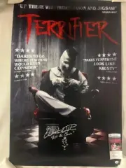 Terrifier 'Art The Clown' David Howard Thornton Hand Signed Poster 24x36 JSA COA