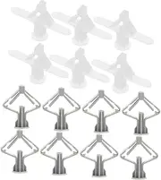 FUNOMOCYA Self Drilling Drywall Anchors 400pcs Set Flat Plugs for Wallboard Wood Metal