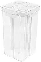 MOKKHNB Airtight Snack Sealed Jar Compartment Plastic Food Storage Container Pantry Organizer for Grains Spaghetti Snacks Space Efficient Design Safe Material