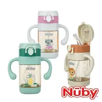 在飛比找momo購物網優惠-【Nuby】Nuby PPSU學飲杯_粗吸管_300ml(3