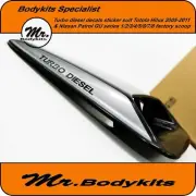 Turbo Diesel Decal Sticker For Factory Bonnet Scoop For Toyota Hilux 2005-2011
