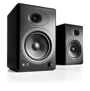 Audioengine A5+ Powered Bookshelf Speakers with DS2 Speaker Stands (Black)