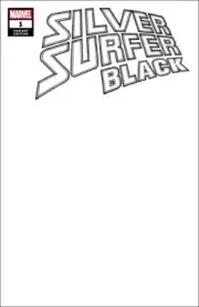 Blank SILVER SURFER BLACK #1 Sketch Variant Marvel Spider-Man Donny Cates