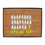 Stand Out Bodybuilder - Funny Novelty Doormat Man Cave Floor mat